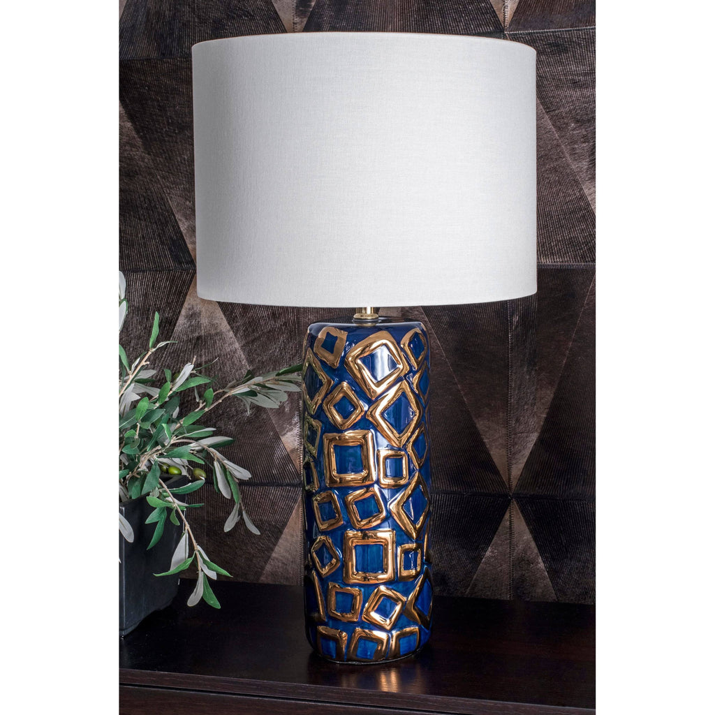 Blue and Gold Ceramic Table Lamp C469605