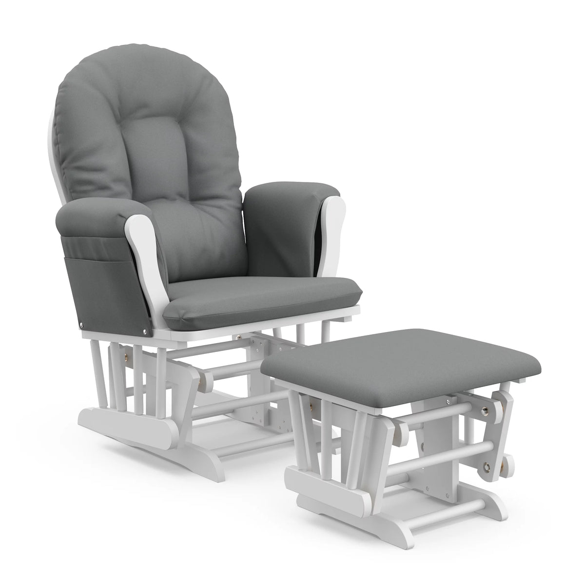 White Glider and Ottoman T7961