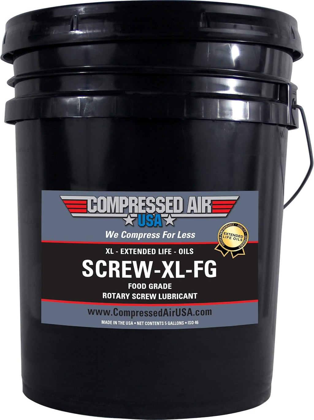 6000 Hour Rotary Screw Air Compressor Lubricating Oil (1 Gallon) M319386