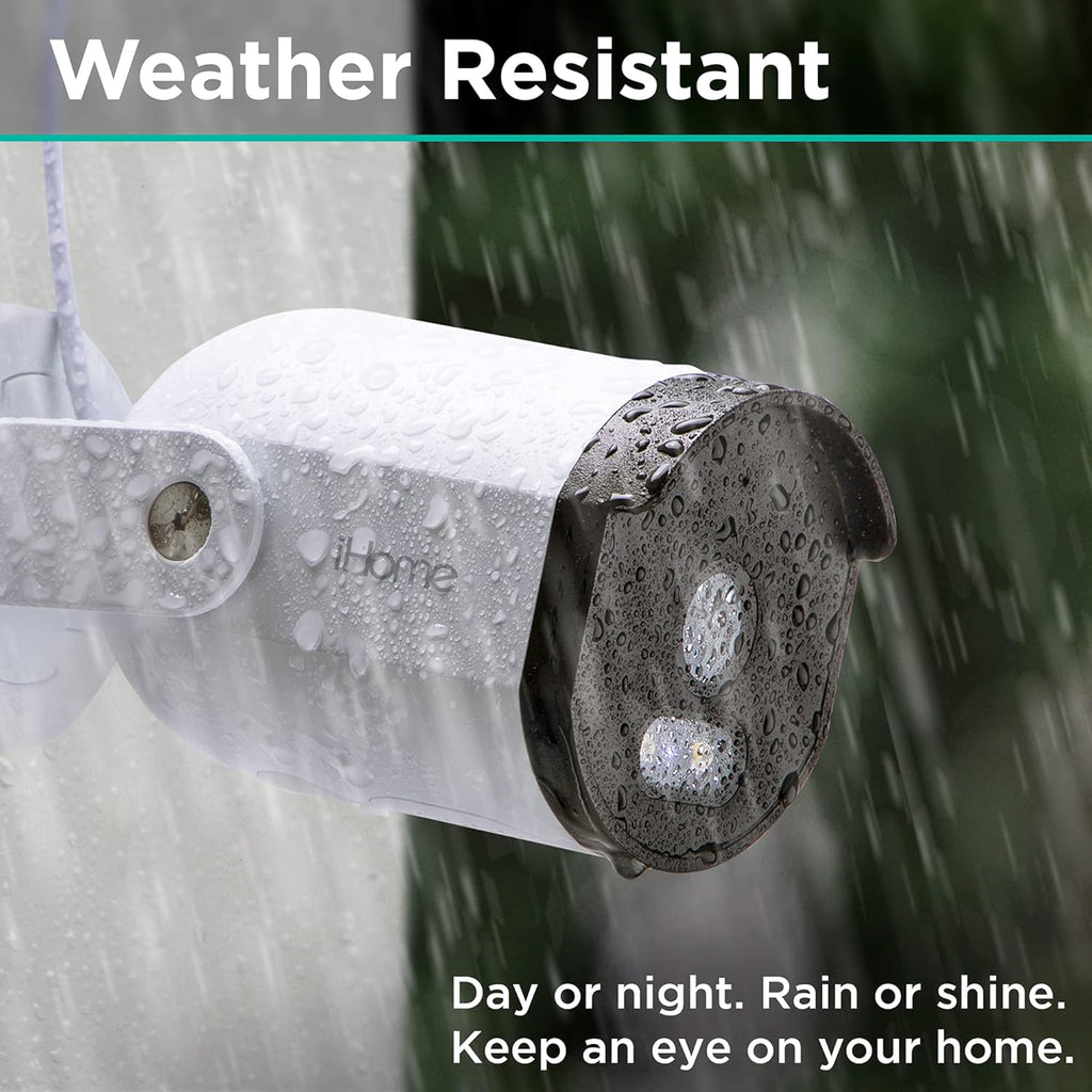 2 Pack 1080p HD IP65 Weatherproof Smart Outdoor Security Camera H3278