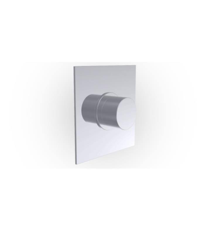 Satin Brass Square Plate Thermostatic Shower Trim I3872