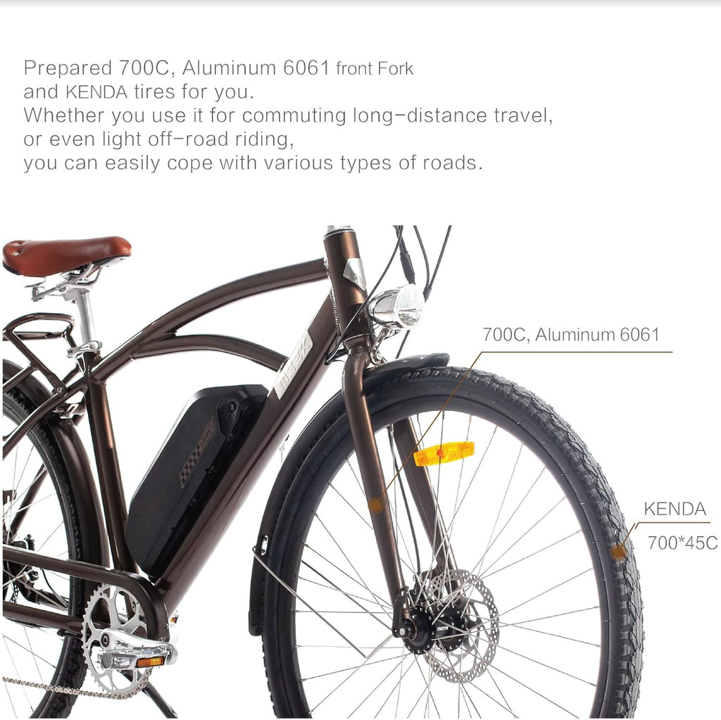 28 500W Electric Bicycle with 48V 12.8Ah Removable Battery J9852