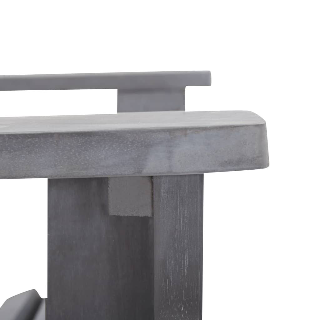 Gray Solid Acacia Wood Adirondack Chair S97061
