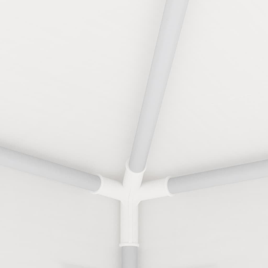 White Party Tent Gazebo Canopy with Iron Frame 19.7ft x 13.1ft x 8.9ft A6264