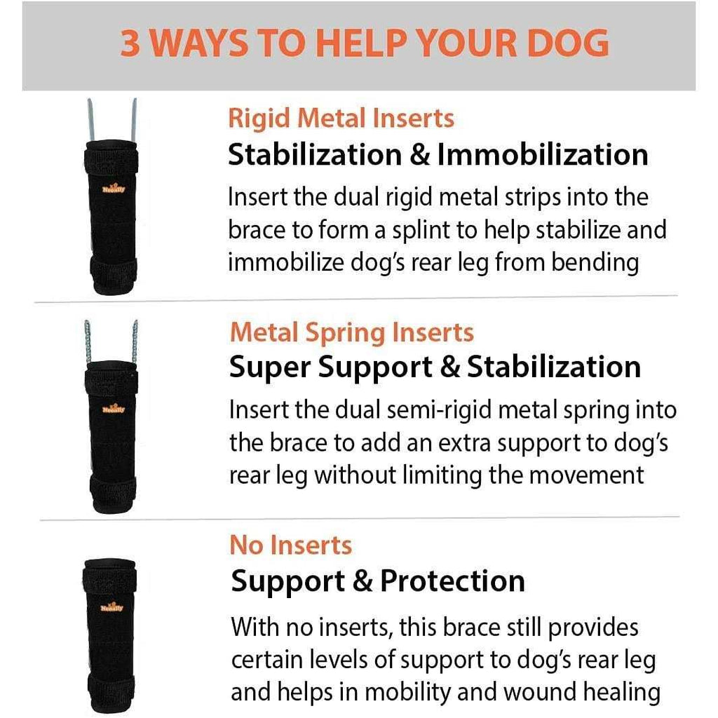 3-in-1 Dog Rear Leg Support Splint Braces R5640