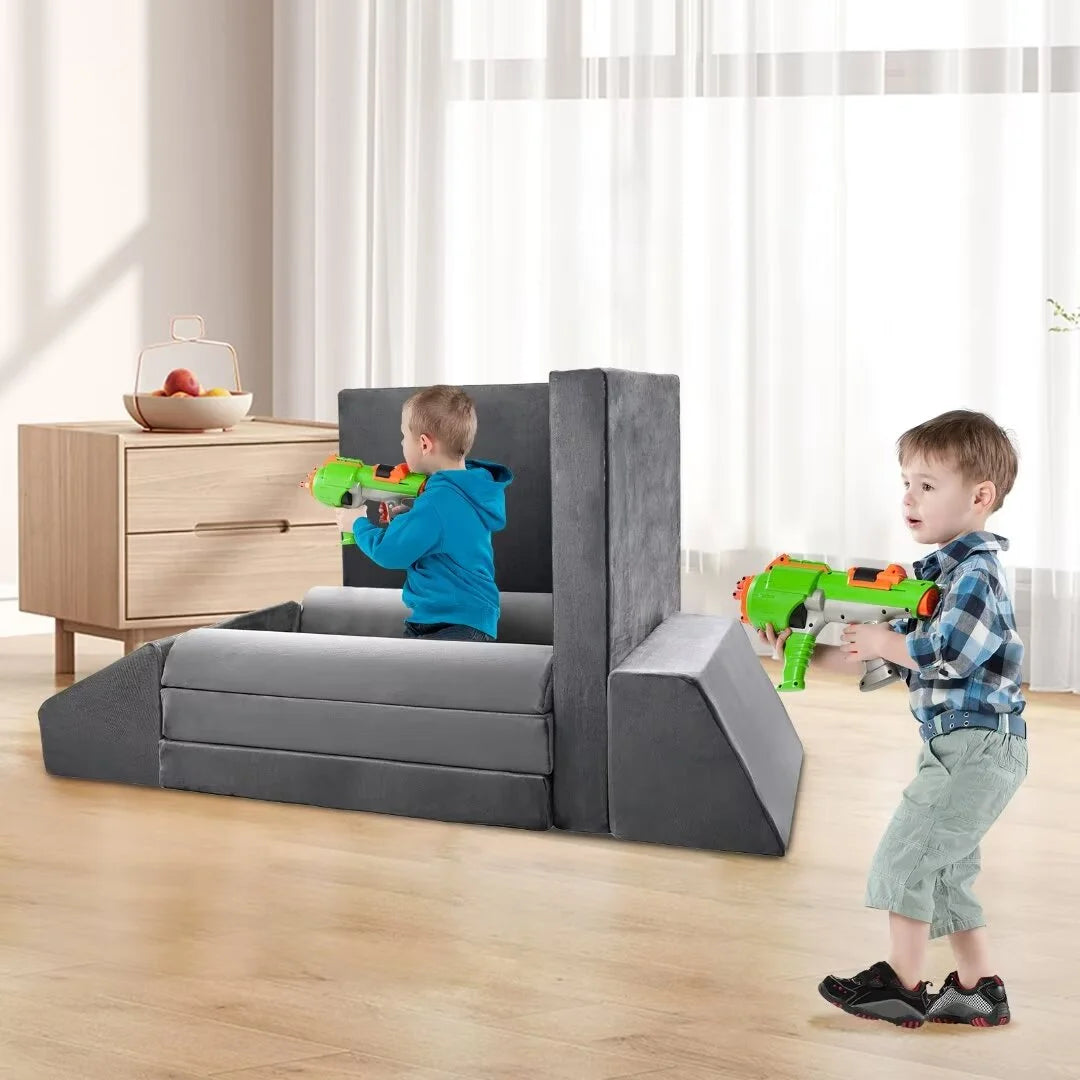 Gray 10pcs Modular Kids Couch H988