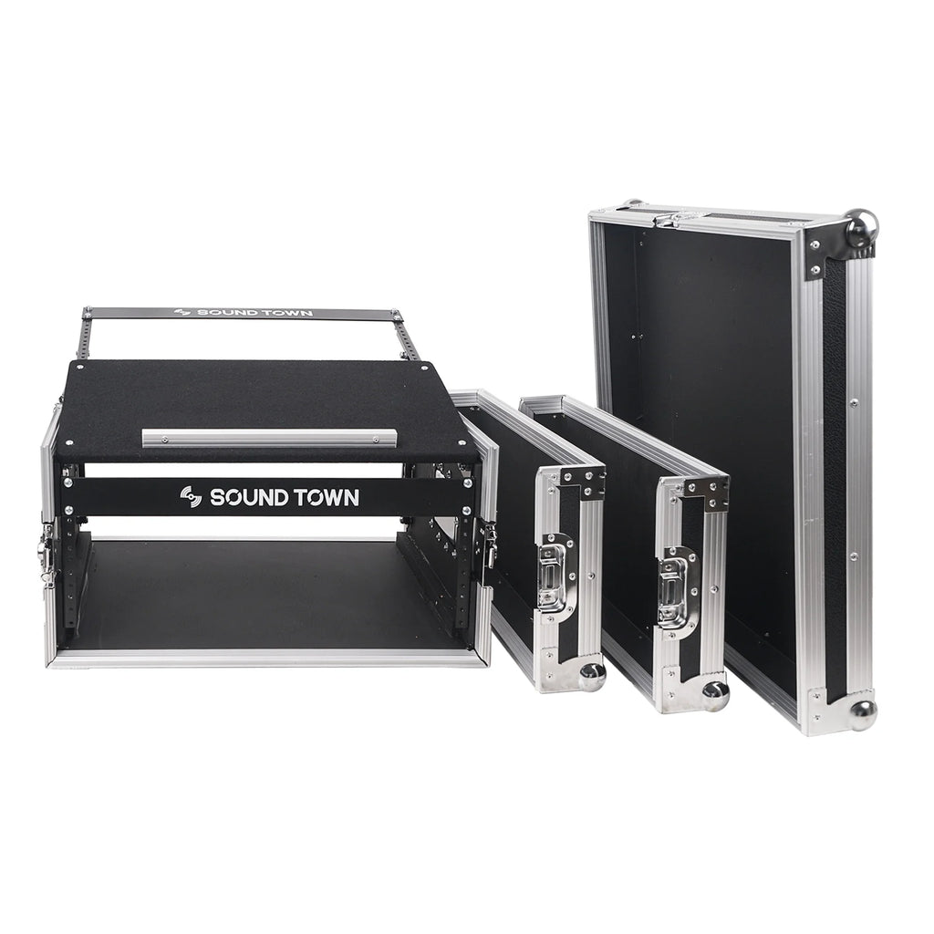 4U PA Rack Case with 11U Slant Mixer Top, 20.2 Rackable Depth D988
