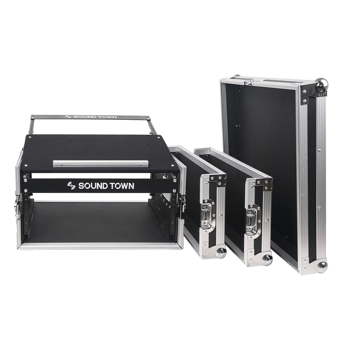 4U PA Rack Case with 11U Slant Mixer Top, 20.2 Rackable Depth D988