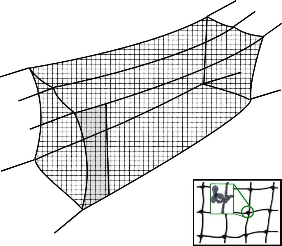 55x12x12 Twisted Poly Batting Cage Net E914762