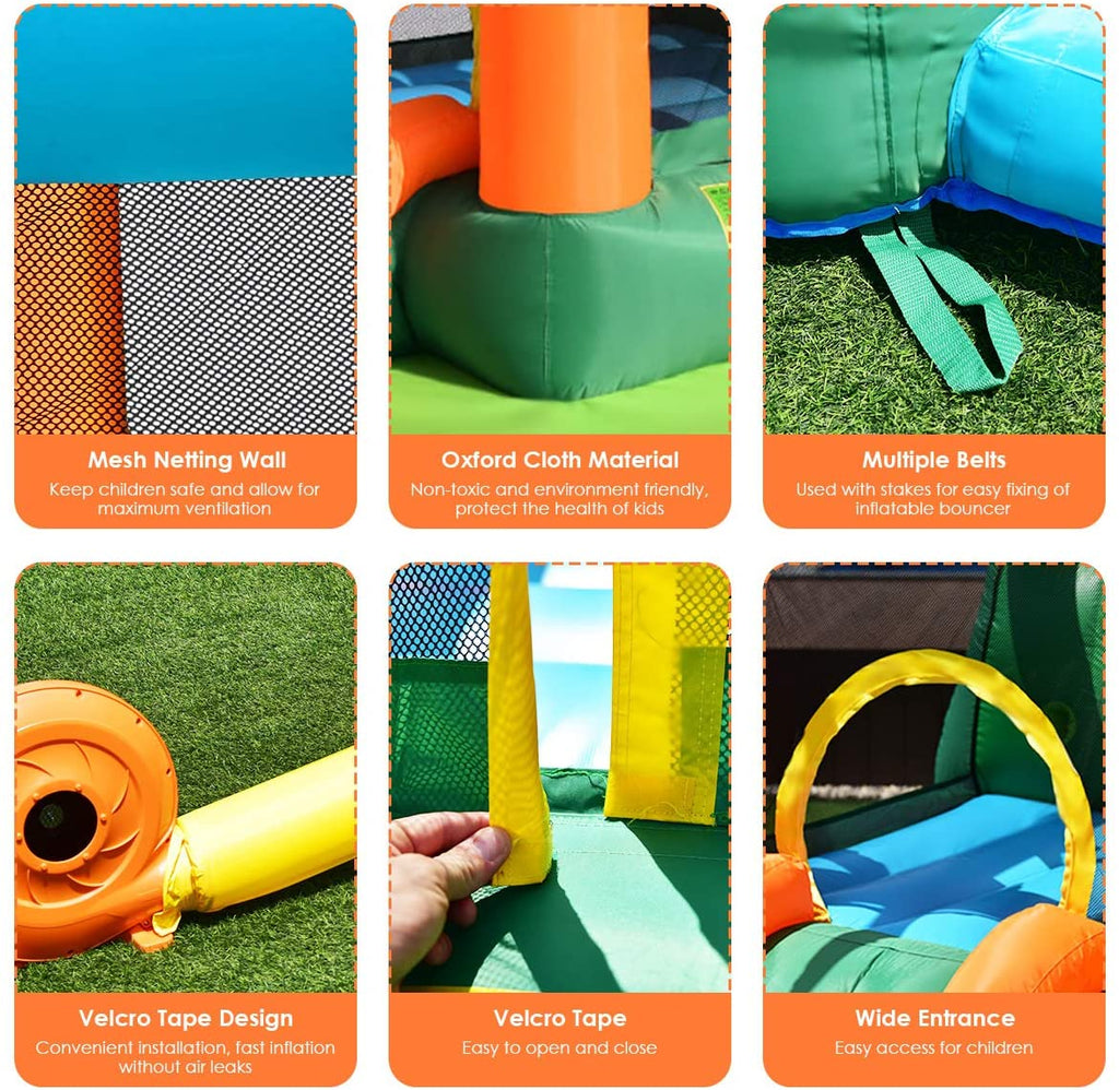 Inflatable Water Slide with Splash Pool, Climbing Wall B993