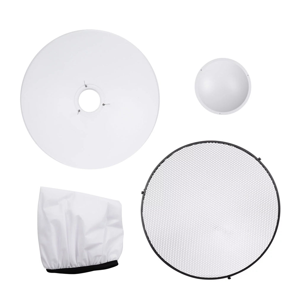 22 Inch Beauty Dish Reflector Diffuser with Honeycomb Soft Cloth O804279