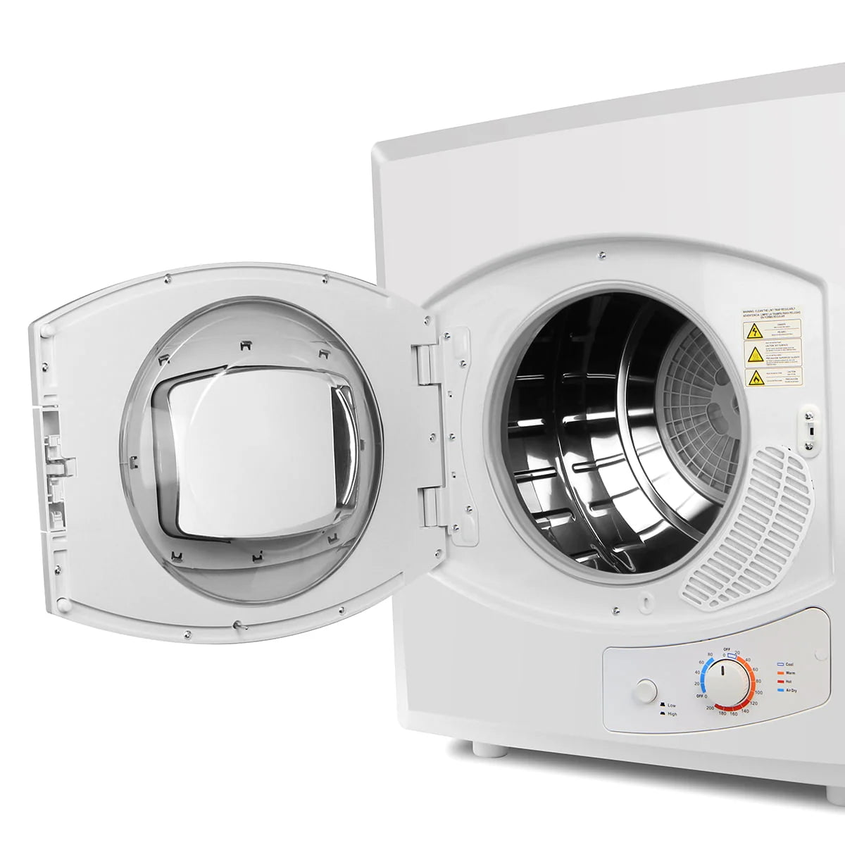 White Electric Compact Front Load Laundry Dryer Z71274