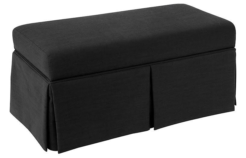 Black Storage Bench V331