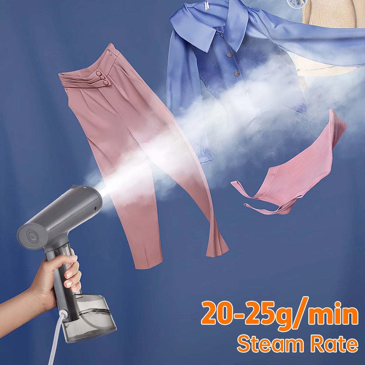 Handheld Garment Steamer 1000 Watts with Brush B496265