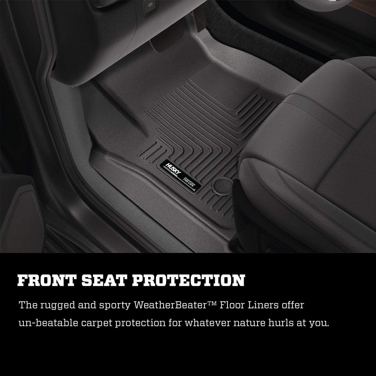 Black Front Floor Liners 2 Pcs E754
