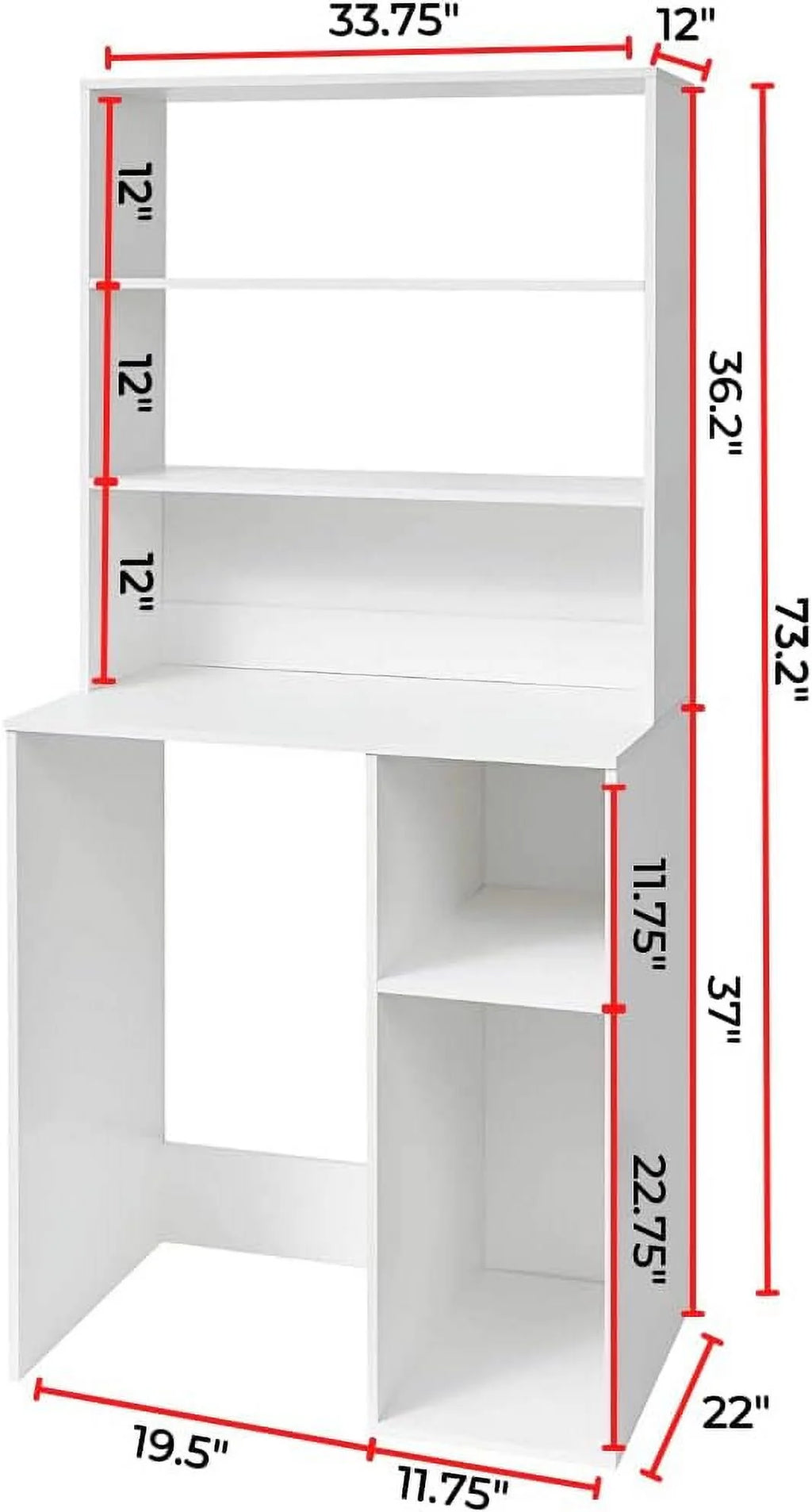 White Mini Fridge Dorm Station with Top M17318