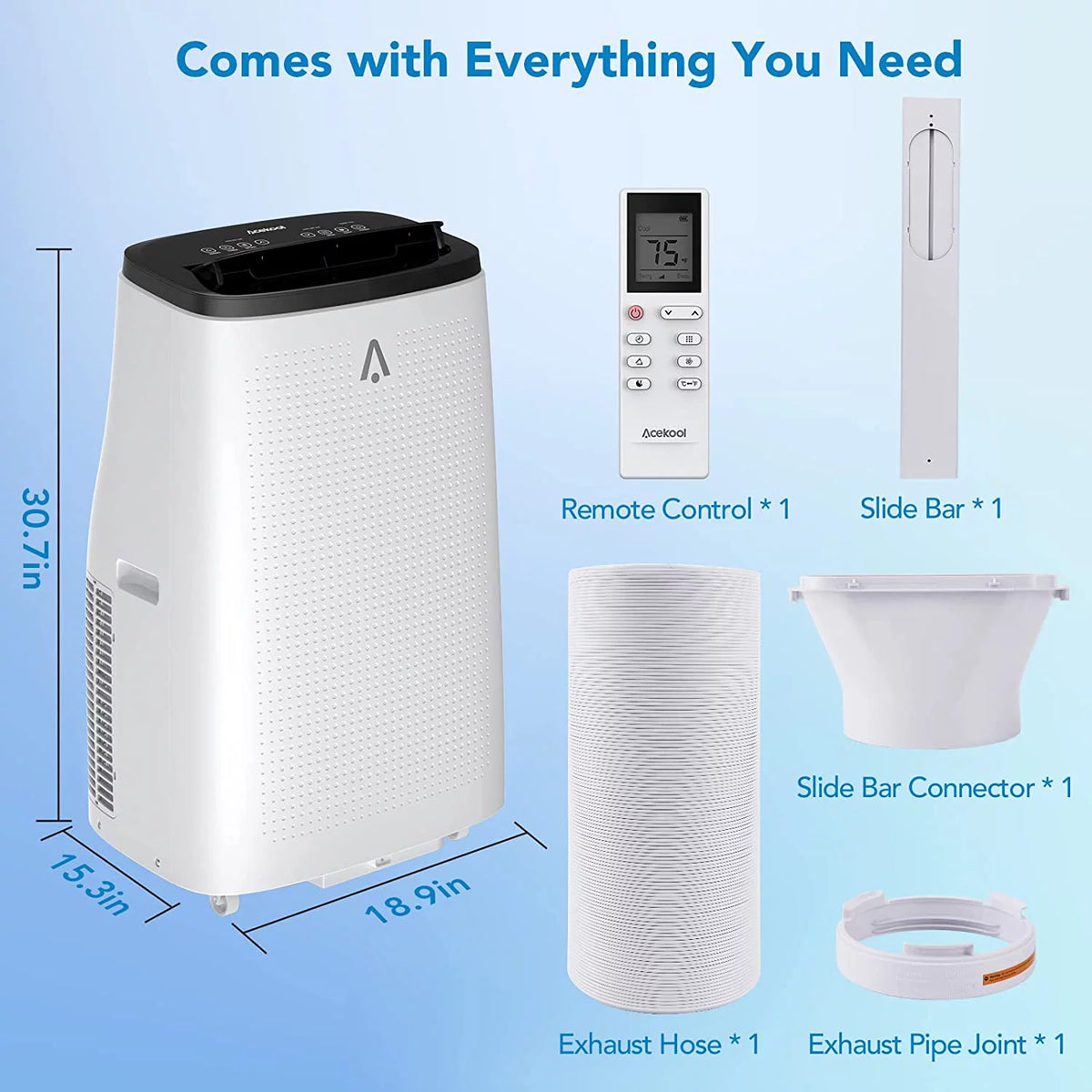 Portable Air Conditioner 8000 BTU White S967800
