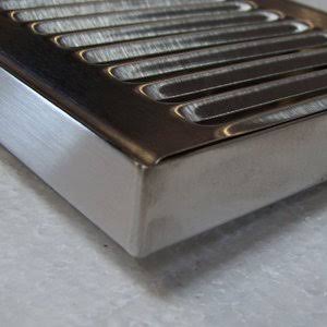 Stainless Steel #4 Brushed Finish Surface Mount Drip Tray E996