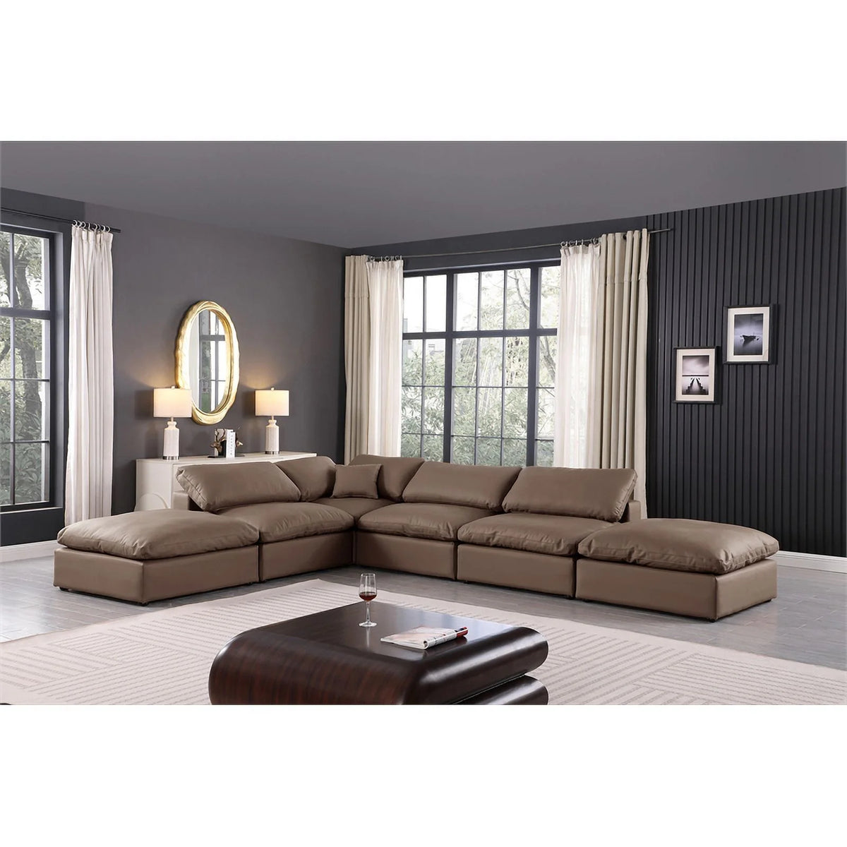 Brown Modular Sectional H6932