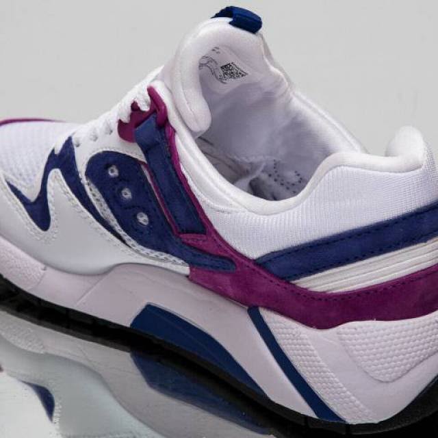 White Purple Suede Sneakers B72233