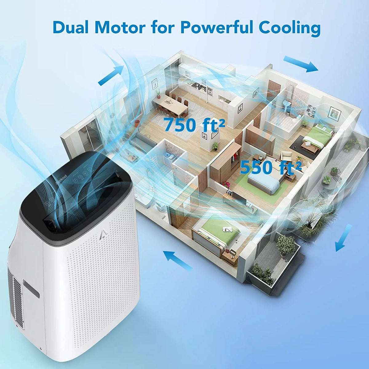 Portable Air Conditioner 8000 BTU White S967800