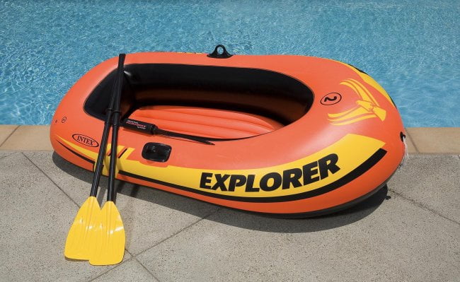 Inflatable 2 Person Raft with 1-Person Inflatable Tube (2 Pack) Y9022