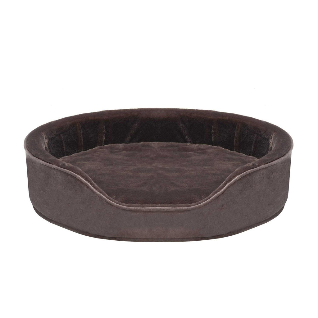 Plush & Velvet Oval Dog Bed D596923