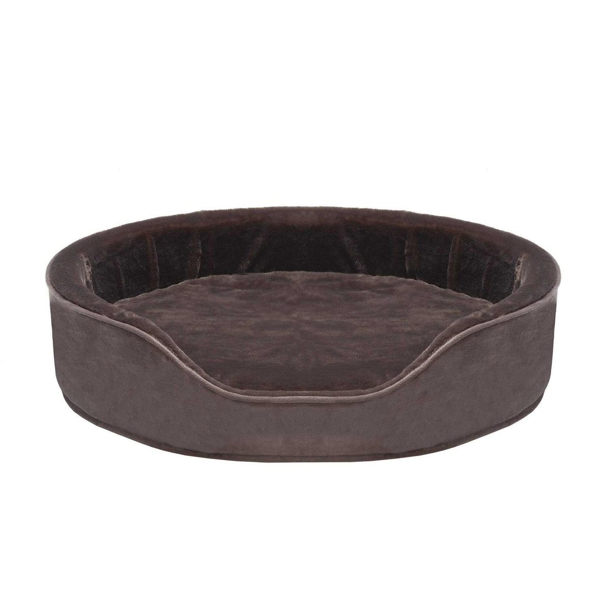 Plush & Velvet Oval Dog Bed D596923