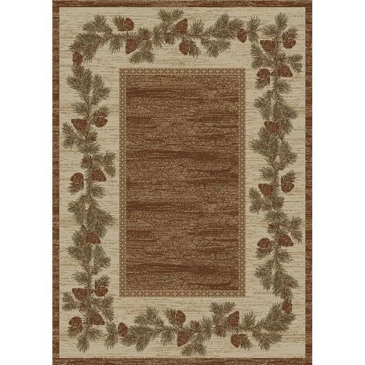 Brown 5x8 Area Rug T726270
