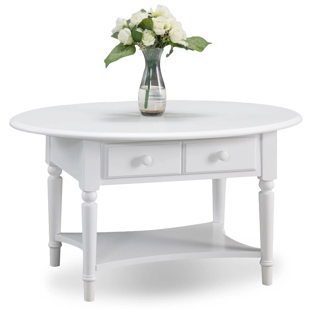 Oval Coffee Table in Orchid White A98588