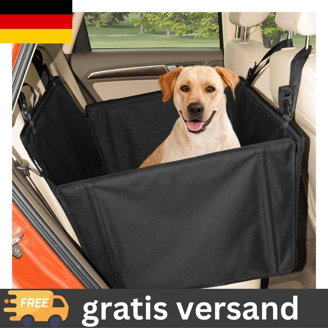 Extra Stable Dog Car Seat with 4 Fastening Straps F478