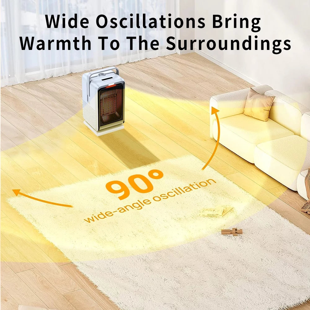 Oscillating Space Heater with Timer Remote Control V557