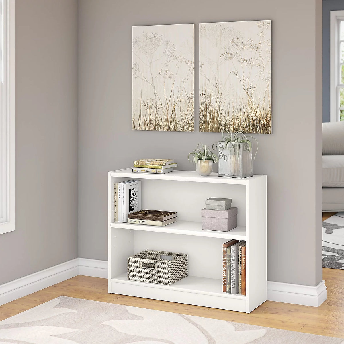 2 Shelf Bookcase W463