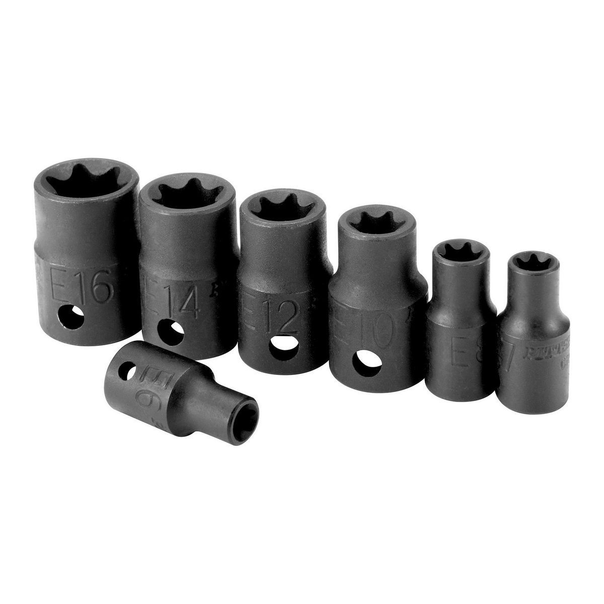 1/4 in., 3/8 in. Drive Impact Socket Set, 7-Piece Q426