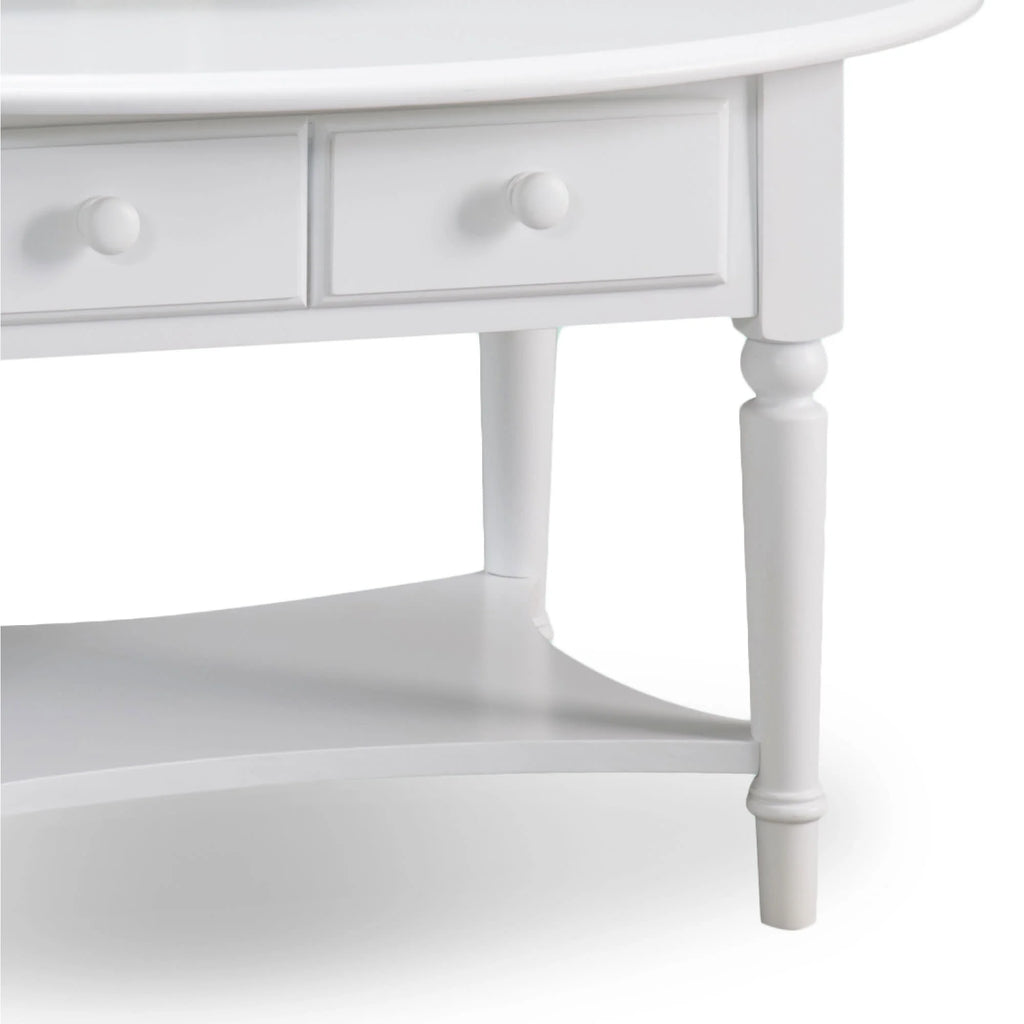 Oval Coffee Table in Orchid White A98588