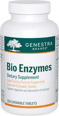 Chewable Digestive Enzymes Tablets Peppermint Flavor 100 Tablets I96475