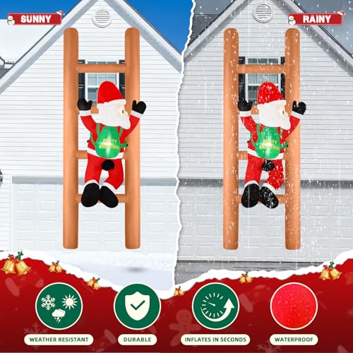 8FT Christmas Inflatable Snowman Outdoor Decoration with Built-in LEDs S1049