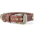 Genuine Embossed Italian Leather Dog Collar T868732