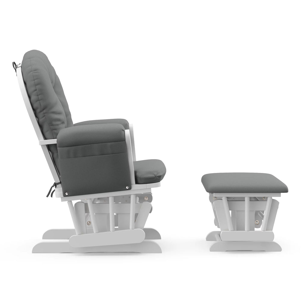 White Glider and Ottoman T7961