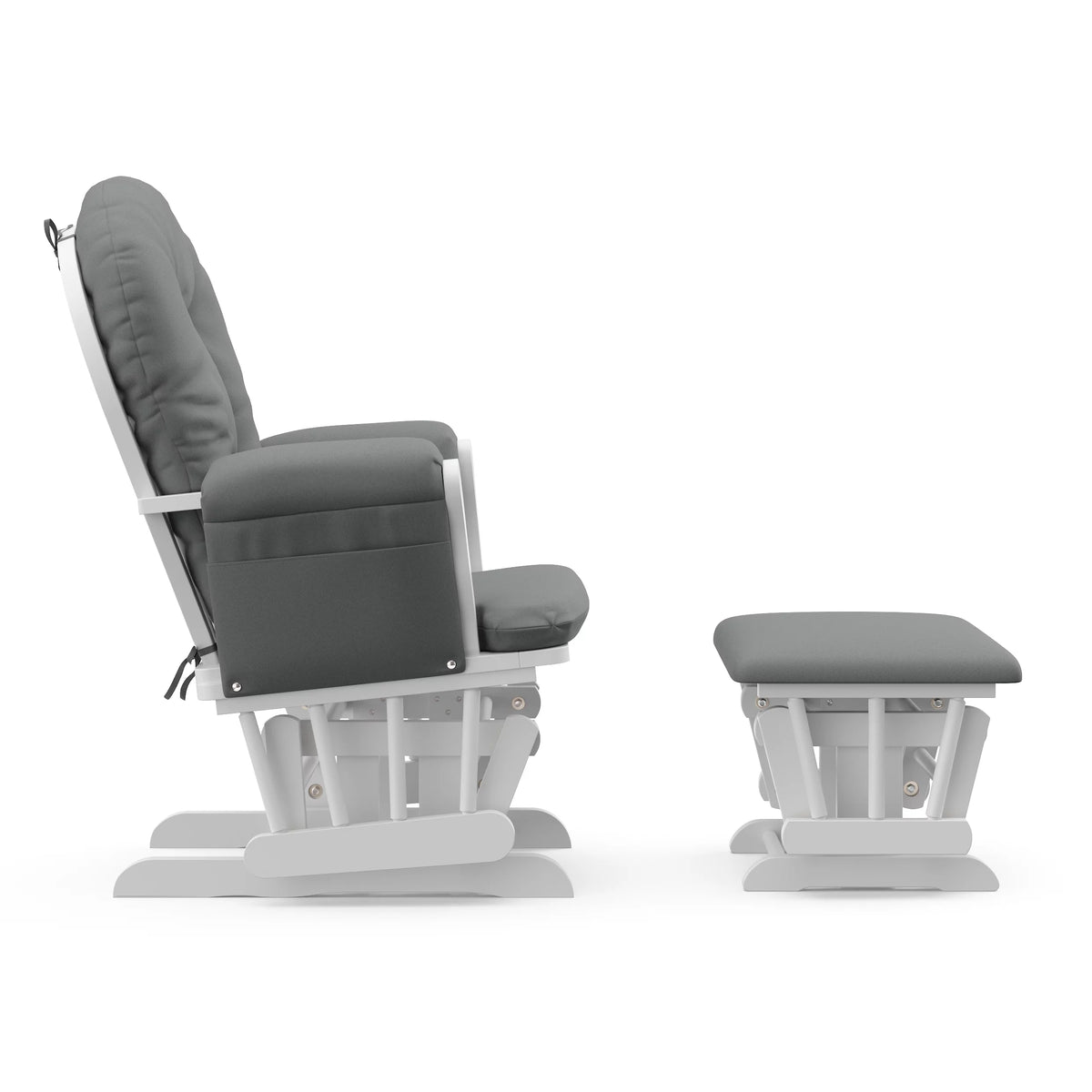 White Glider and Ottoman T7961