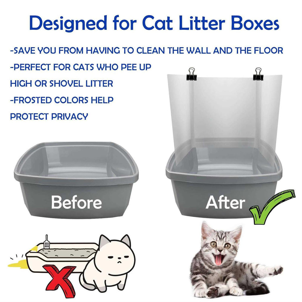 3 Pcs Cat Litter Box Pee Shields W975561