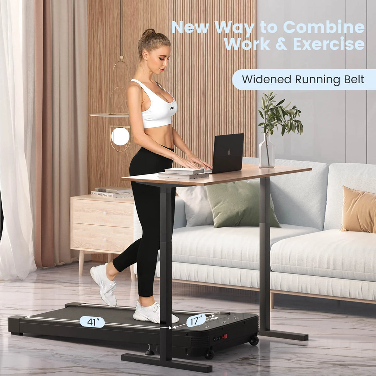 1HP Under-Desk Walking Treadmill F46240