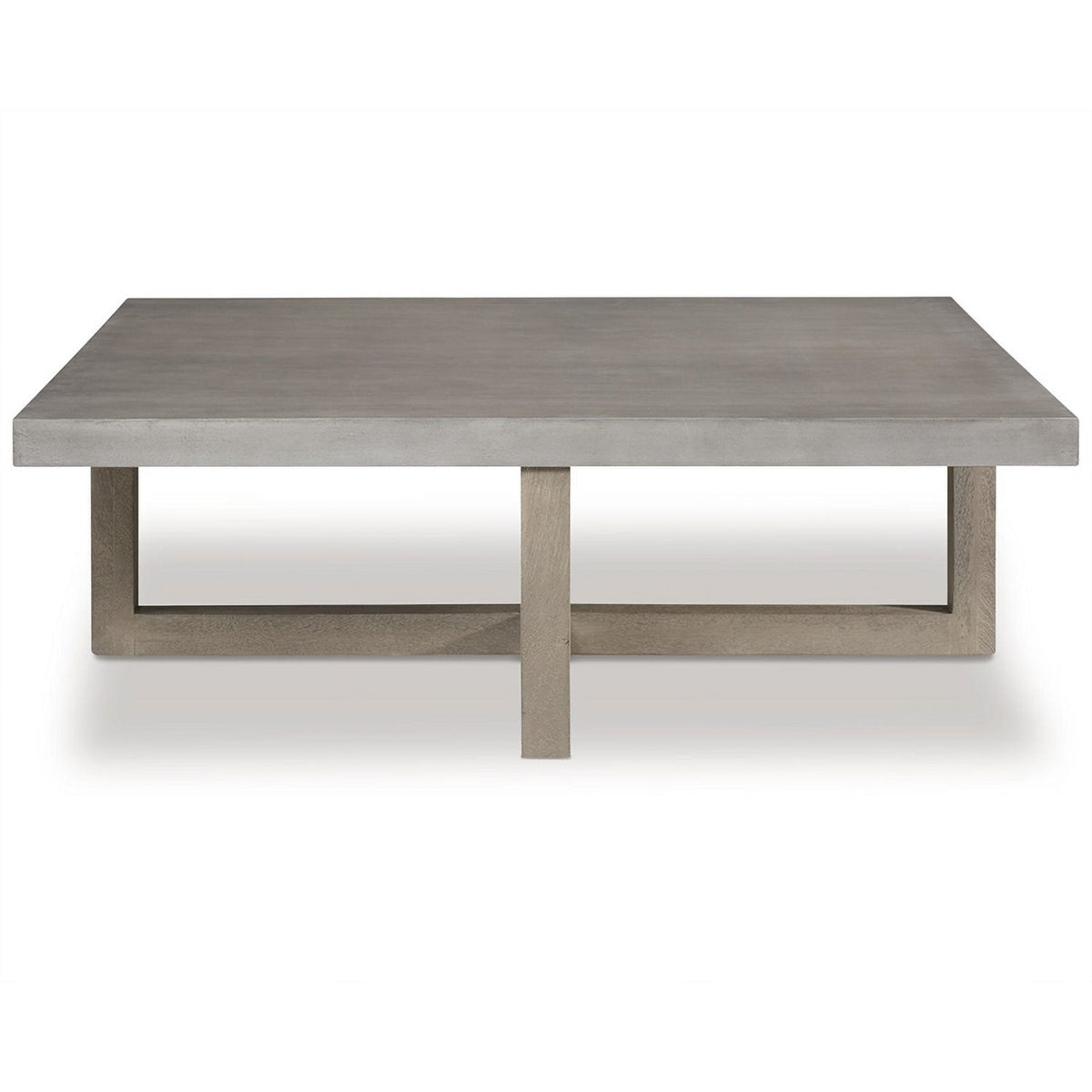 Light Gray Washed Wood Coffee Table F424