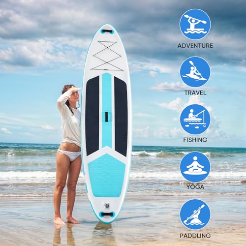 10.5'×33'' Inflatable Stand Up Paddle Board with Non-Slip Deck L471400
