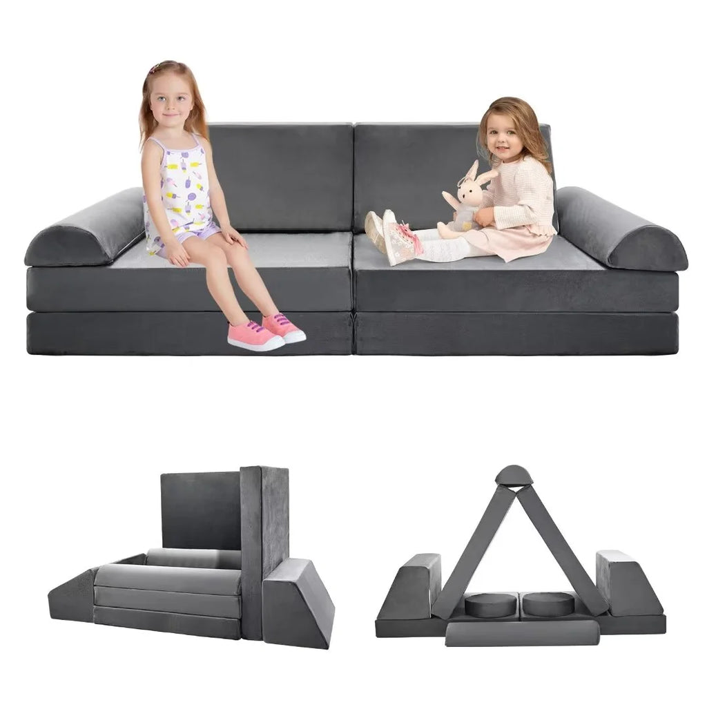 Gray 10pcs Modular Kids Couch H988
