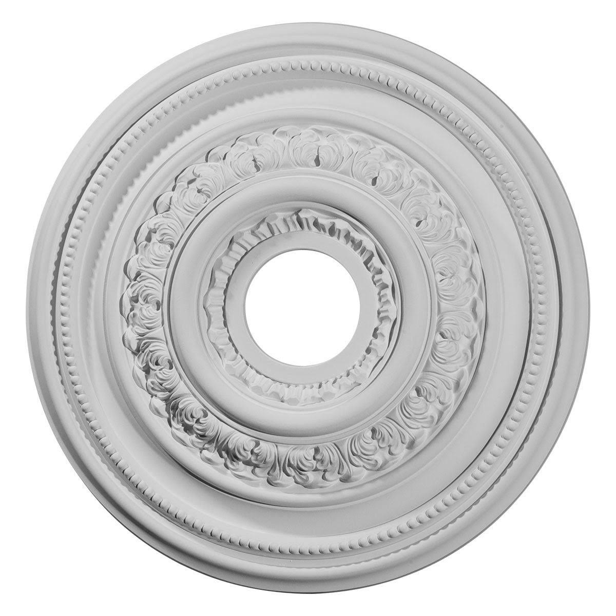 17 5/8x22OD x 3 5/8x22ID x 1 7/8x22P Hand-Painted Burnished Mahogany Ceiling Medallion A863