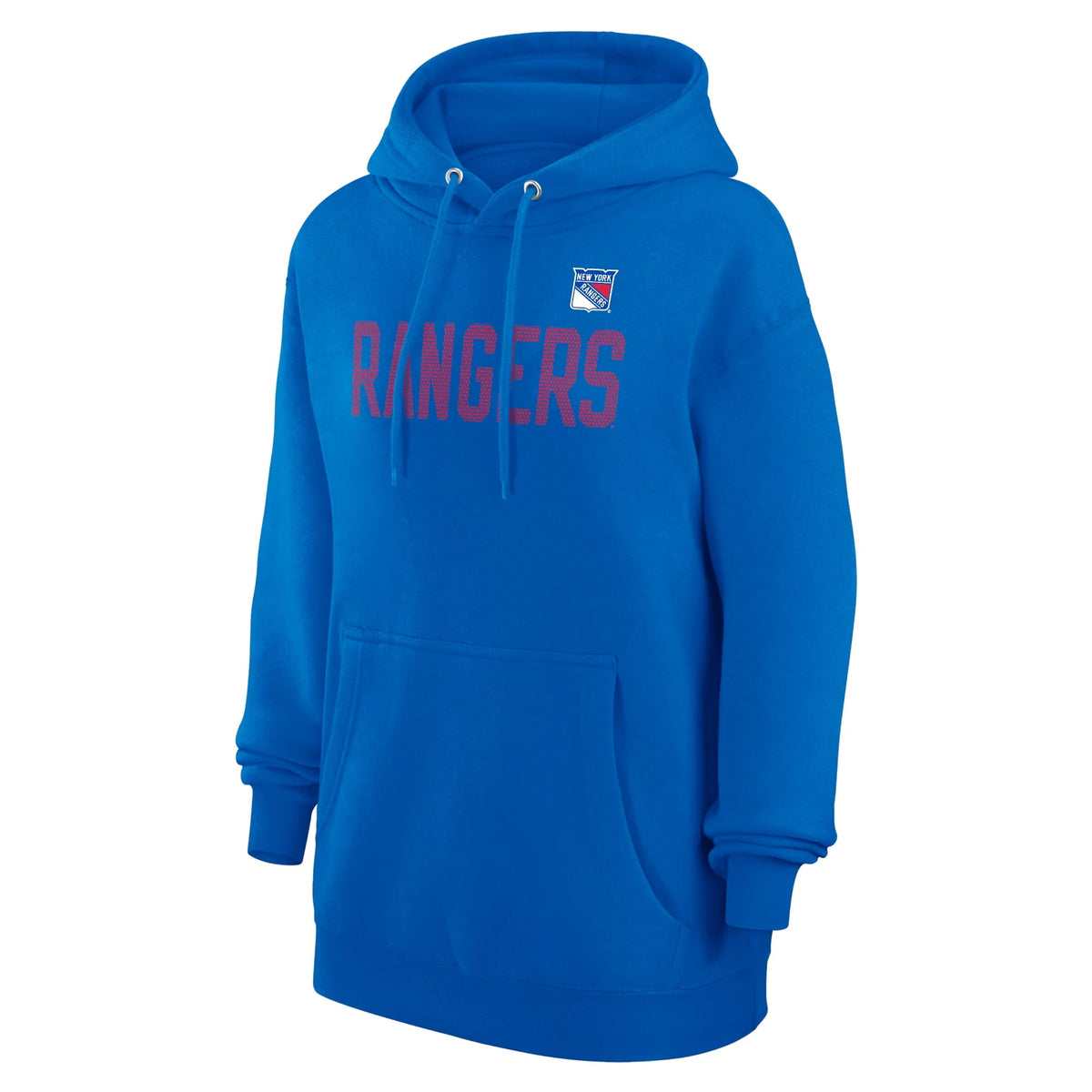 Blue Dot Print Pullover Hoodie W31124