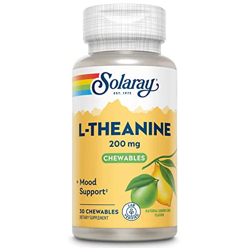 Sugar-Free L-Theanine Chewable Lemon-Lime 200 mg 30 Chewables U39659