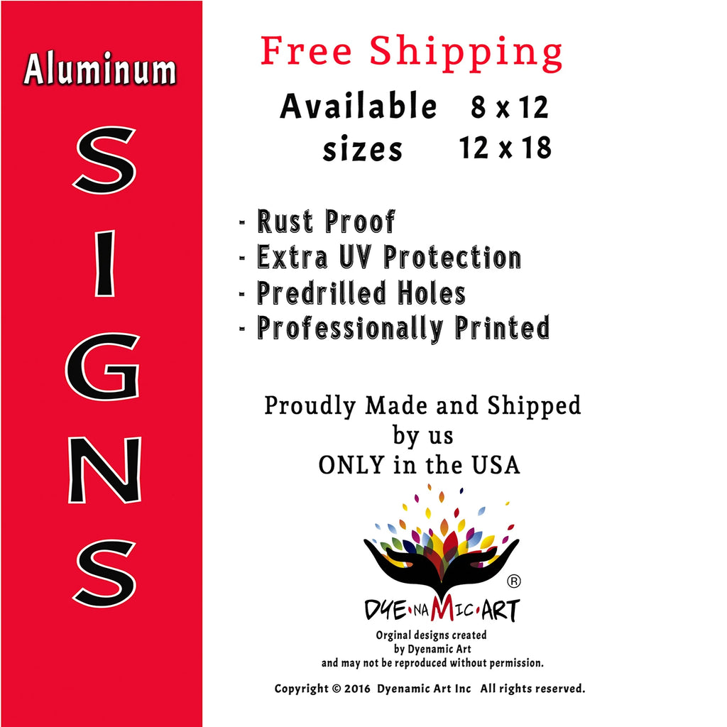 Metal Sign 12x18 Q32014