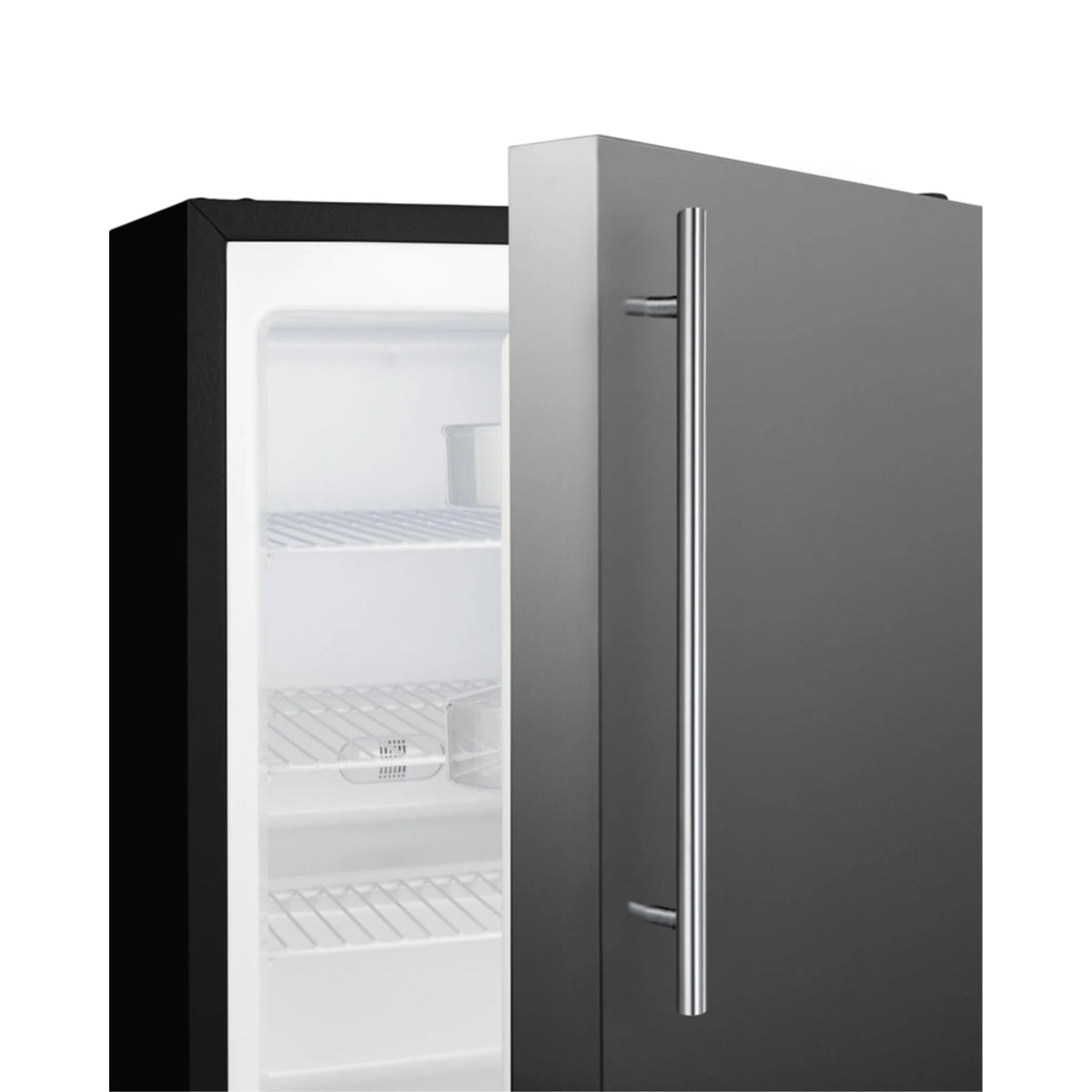 24 in. Built-In All-Freezer, Stainless Steel & Black S8855